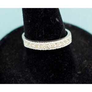 Vintage Sterling Silver Gemstone Ring Size 7 by Avon E20